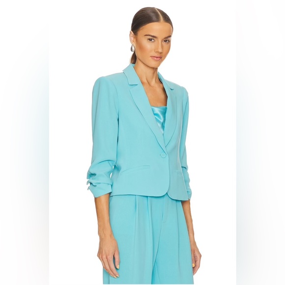 NEW WITH TAGS! Cinq a Sept Petite Khloe Blazer in Cyan - Picture 3 of 9